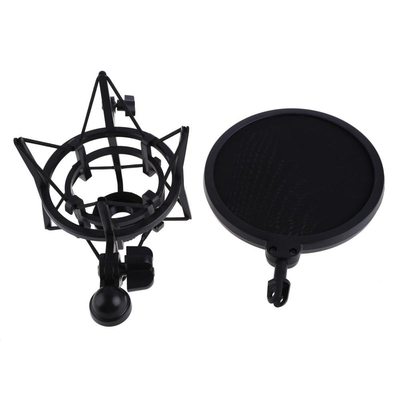Microphone Mic Professional Shock Mount with Shield Filter - Build Your Podcast
