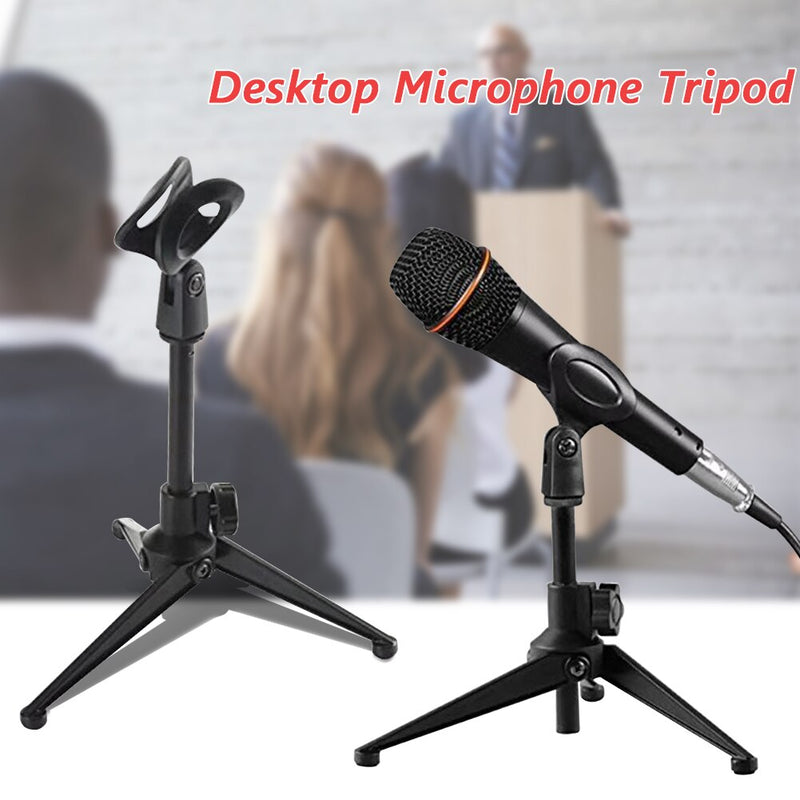 Mini Portable Table Tops Microphone Tripod Mic Stand - Build Your Podcast