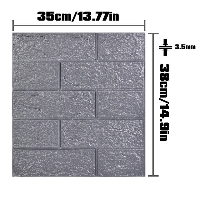 3D Wallpaper Brick Pattern Wall Stickers - Build Your Podcast
